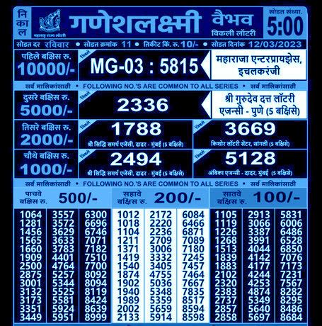 maharashtra ganeshlaxmi gaurav weekly draw|Maharashtra 22.8.2024 Ganeshlaxmi Gaurav Weekly Lottery .